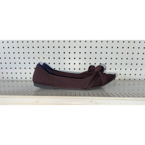 Rothy's The Knot Point II Womens Knit Slip On Ballet Flats Size 10 Purple - Picture 1 of 8